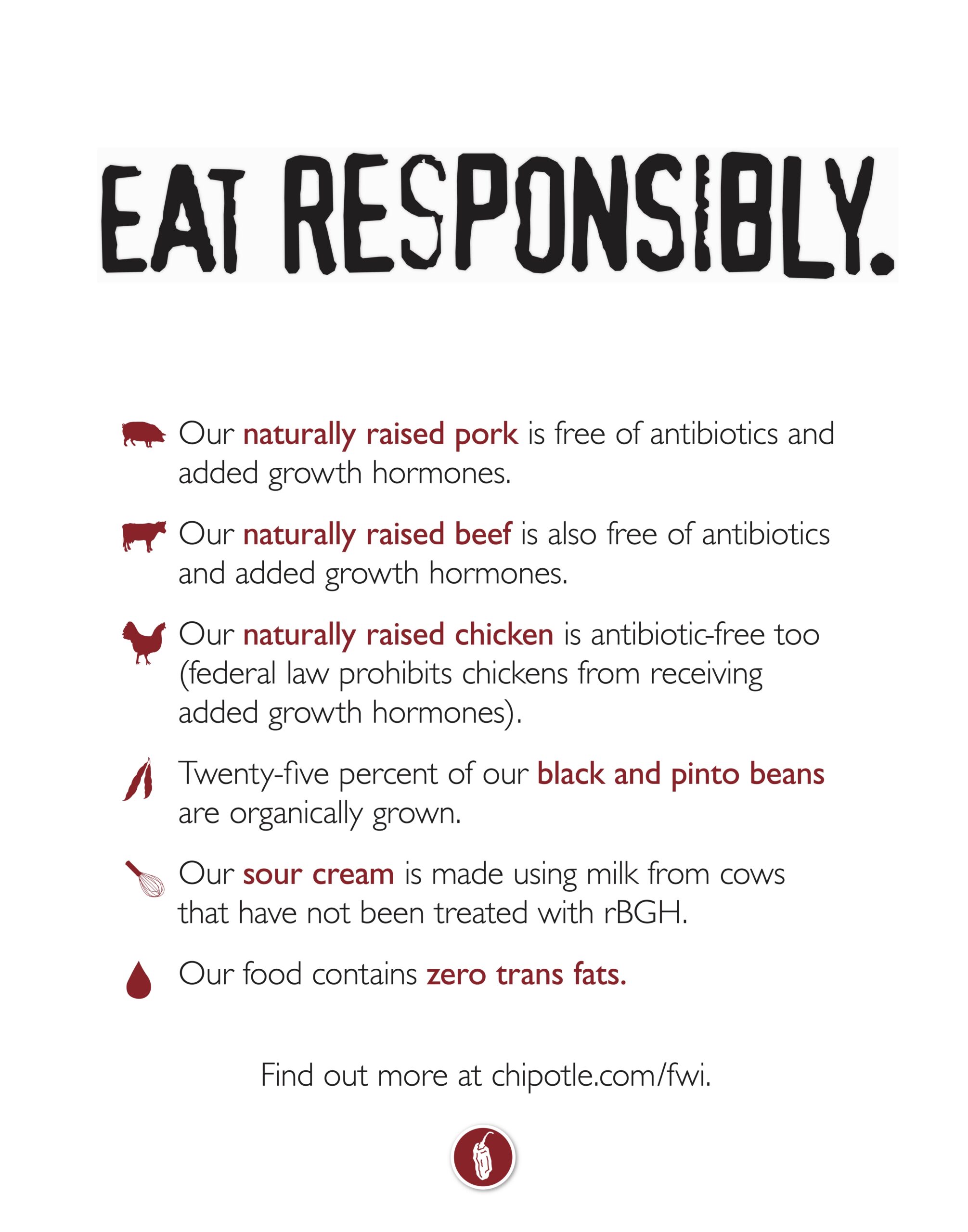 Eat Responsibly 22x28 Final4 POSTER